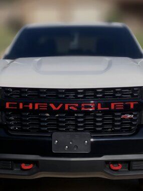 Grill Letters Inserts 2019 2020 2021 Silverado Red